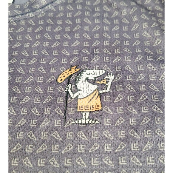 Little Caesars Pizza Employee Uniform Work Shirt ALL Over Print Unisex Small EUC - Picture 6 of 8